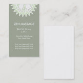 Zen Massage Visitekaartjes (Voorkant / Achterkant)