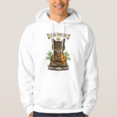 Zen Master Cat Funny Chill Gray Tabby Cat Gift Hoodie (Voorkant)