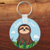 "Zen Master" kawaii Sloth Sleutelhanger (Voorkant)