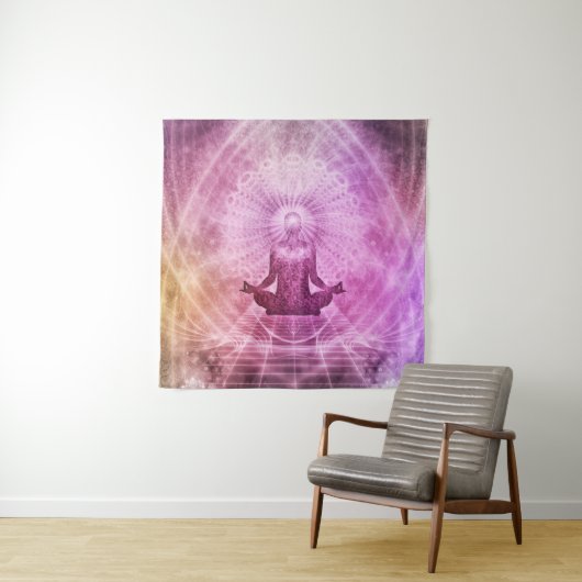Zen Meditation Mandala Wall Tapestry Wandkleed (In situ)