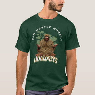 Zen Meester Moment Namaste - Bigfoot Meditatie T-shirt