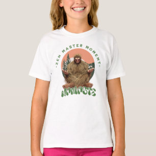 Zen Meester Moment Namaste - Bigfoot Meditatie T-shirt