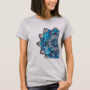 Zen Mindfulness Art - ingewikkeld Mandala ontwerp T-shirt