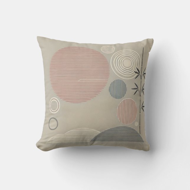 Zen minimalistisch Sierkussen (Voorkant)