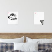 Zen Minimalistische Wall Art Set - Natuur Ink Deco (Slaapkamer)
