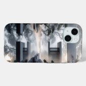 Zen Modern: Where Mist Meets Minimalism Case-Mate iPhone Case (Achterkant (horizontaal))