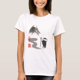 Zen Monk op reis T-shirt
