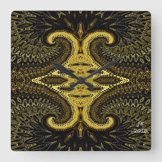 ZEN MONK WALL CLOCK VIERKANTE KLOK