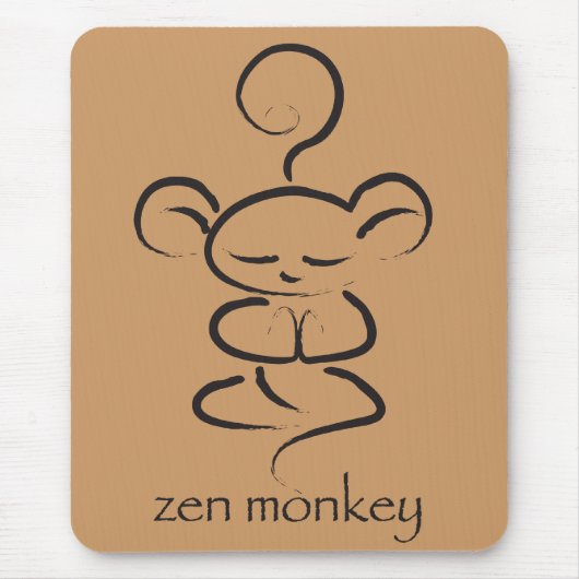 Zen Monkey Muismat (Voorkant)