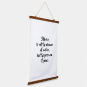 Zen Motivational Quote Wall Art | Minimalist Asian Hangend Wandkleed (Gebogen)