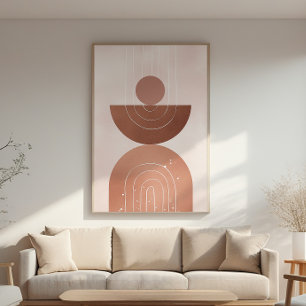 Zen Mountain Harmony - Minimalistische kunst aan d Perfect Poster