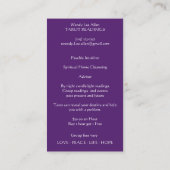 Zen Mystical Tarot Spirtual Visitekaartje (Achterkant)