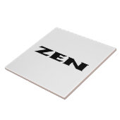 Zen noir blanc grand carreau (Côté)