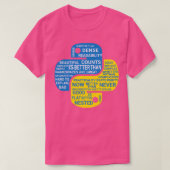 Zen Of Python Programmers T-shirt (Design voorkant)