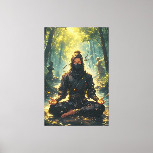 Zen of the Shadow Warrior Canvas Afdruk (Voorkant)