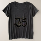 Zen Om Aum symbole or simple parties scintillant g (Design devant)