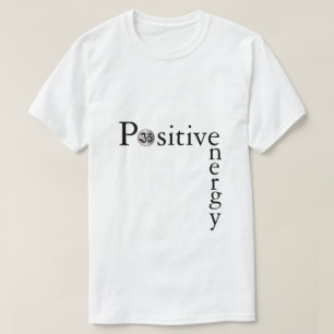 Zen Om positief energie minimalistische witte yoga T-shirt