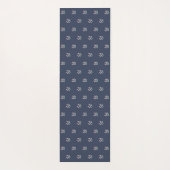 Zen Om-symbool marineblauw Yogamat (Achterkant)
