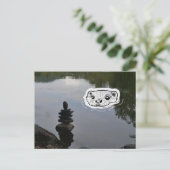 Zen otter briefkaart (Staand voorkant)