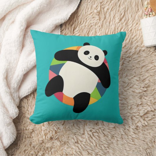 Zen Panda Spin Kussen (Deken)