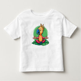 Zen Parrot - Tropische Meditatie Kunst Kinder Shirts