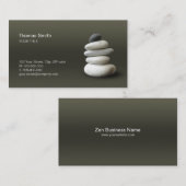 Zen Pebbles Balans visitekaartje (Voorkant / Achterkant)