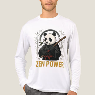 【ZEN POWER – Panda Warrior Long Sleeve T-Shirt】 Tri-Blend Shirt