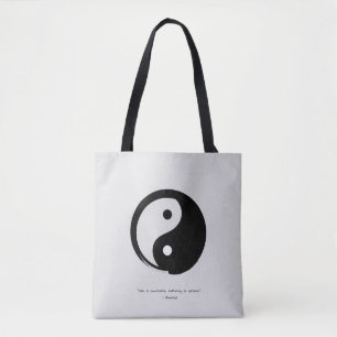 Zen Quote: Wijsheid en Meditatie Canvas tas