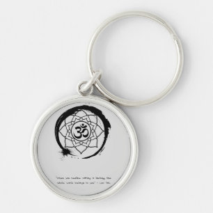 Zen Quote: Wijsheid en Meditatie Canvas tas Sleutelhanger