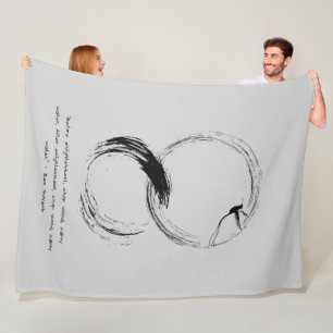 Zen Quote: Wijsheid en Meditatie Fleece Deken