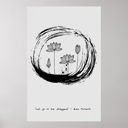 Zen Quote: Wijsheid en Meditatie Poster (Voorkant)