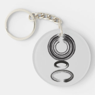 Zen Quote: Wijsheid en Meditatie Sleutelhanger