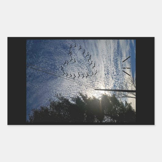 ZEN RECHTHOEKIGE STICKER (Voorkant)