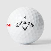 Zen red Callaway Supersoft golfballen 12 pk (Logo)