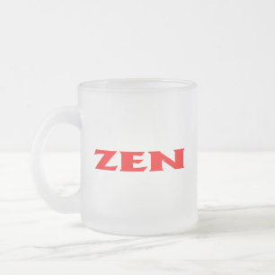 Zen red frosted mok