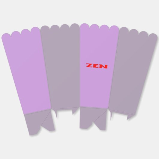 Zen red lilac popcorn boxes bedankdoosjes (Ongevouwen)
