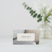 Zen River Rocks Carte de visite des Arts de guéris (Debout devant)