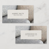 Zen River Rocks Carte de visite des Arts de guéris (Devant / Derrière)