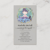 Zen roches Yoga Spa Massage Carte de visite (Dos)