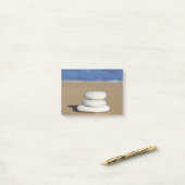 Zen Rocks on Beach Post-it Notes (Sur un bureau)