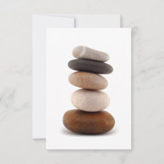 Zen Rocks; Weddensuitnodiging Kaart