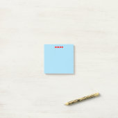 Zen rode blauwe notitieblokken post-it® notes (Op bureau)