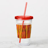 Zen rode draad rode acryl tumbler acryl drinkbeker (Achterkant)