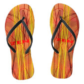 Zen rode draad teenslippers (Voetbed)