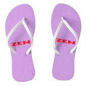 Zen rode lila teenslippers (Voetbed)