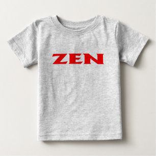 Zen rood baby grijs T-shirt