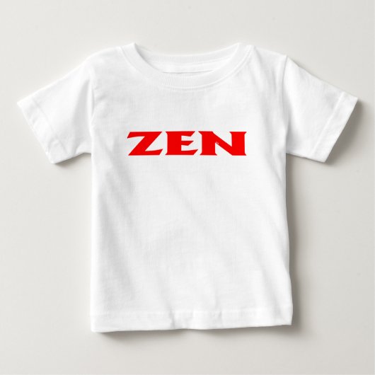 Zen rood baby wit shirt (Voorkant)