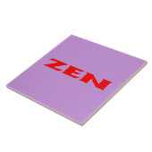 Zen rood lila grote tegel tegeltje (Zijkant)