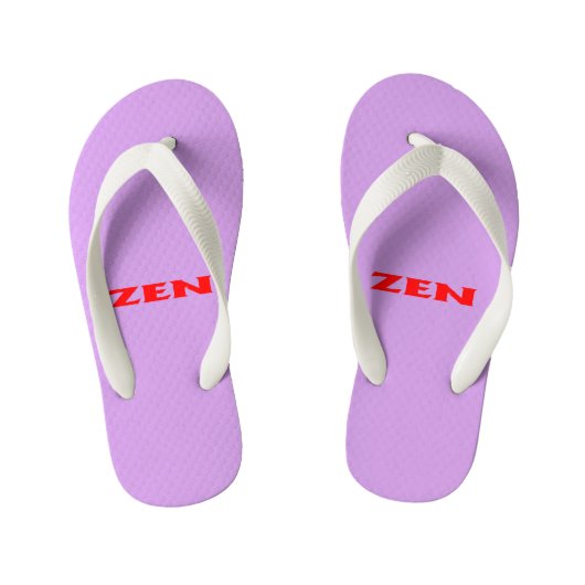 Zen rood lila peuter teenslippers (Voetbed)