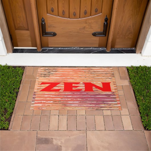 Zen rood riet deurmat (Buiten)
